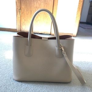 Angela Roi Vegan Leather Cher Tote in Creme